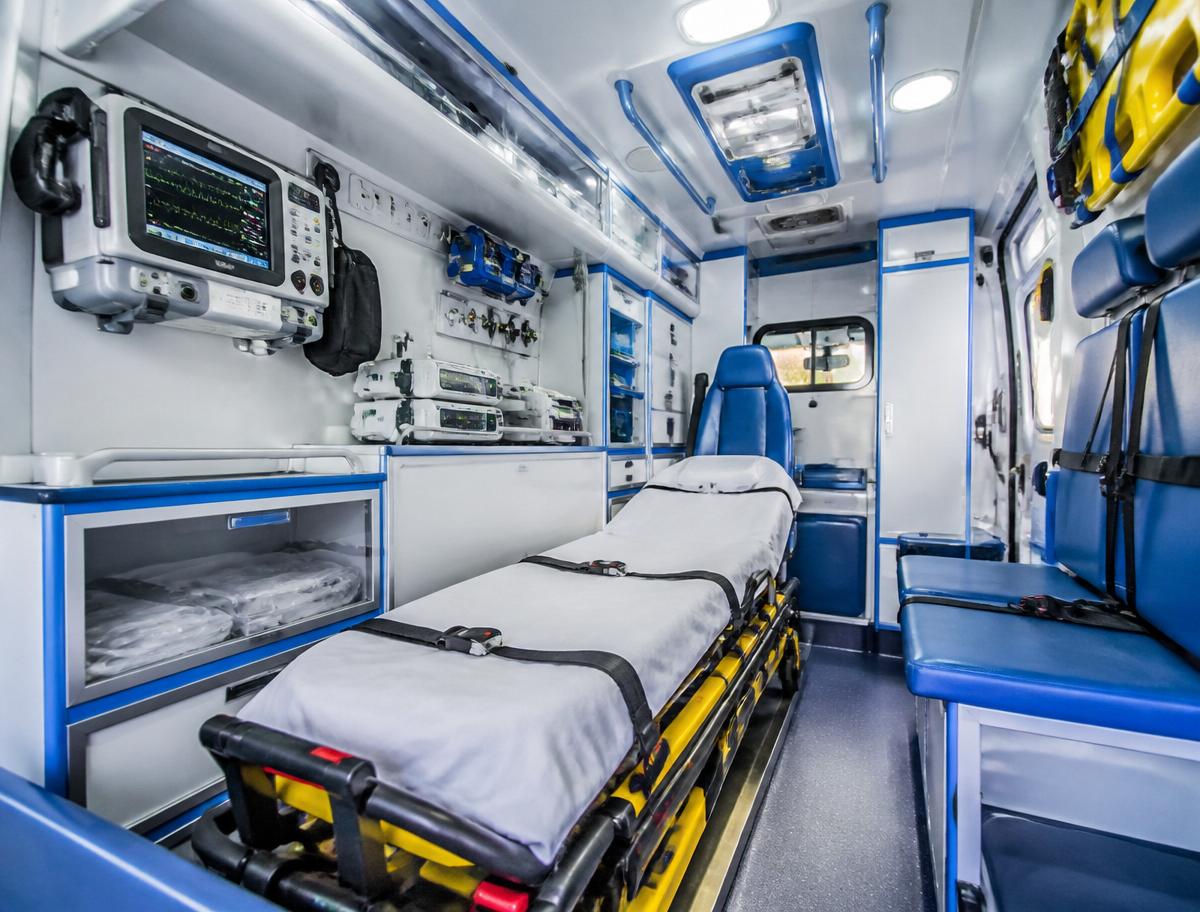 Ambulance interior